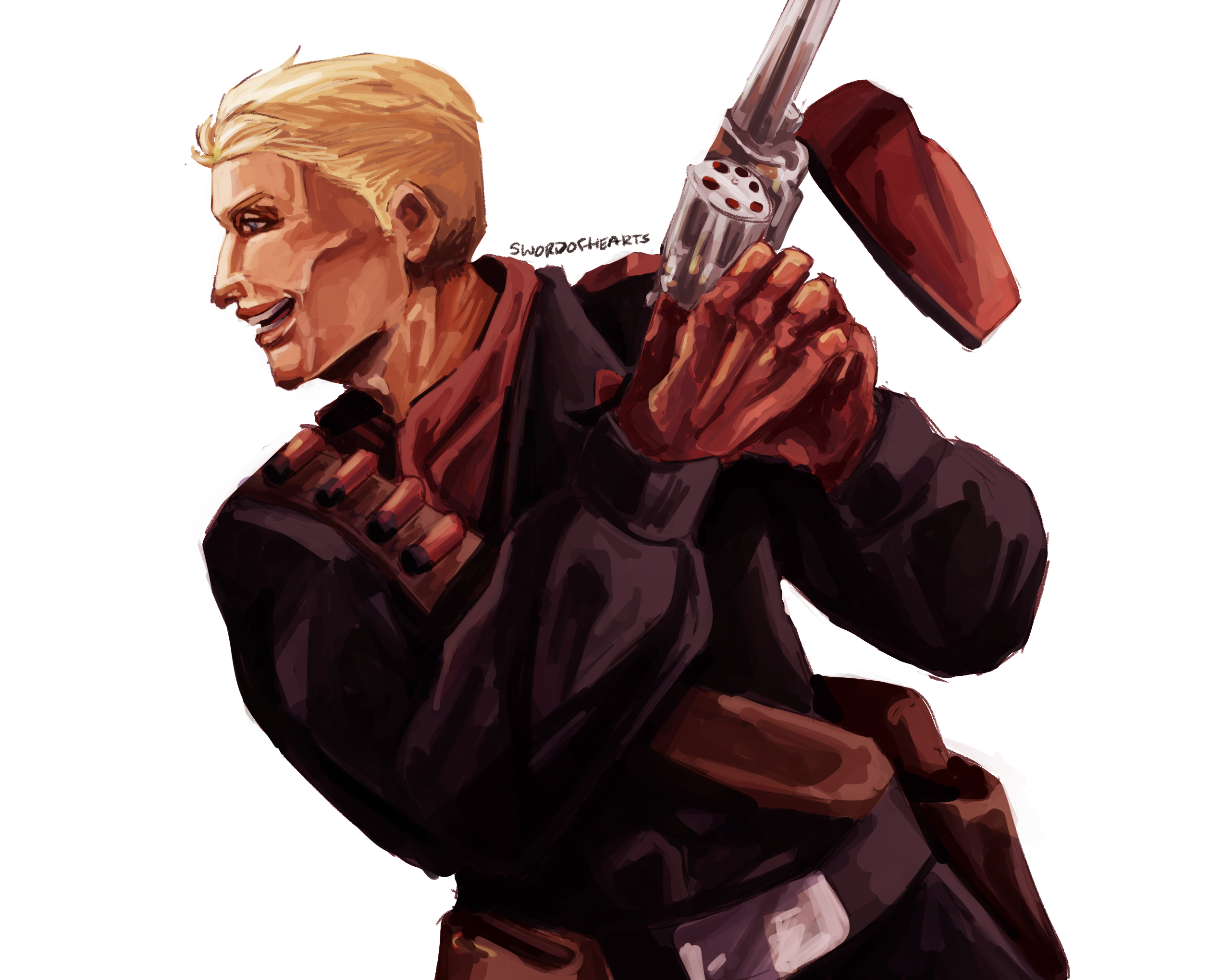 drawing of ocelot from metal gear solid 3